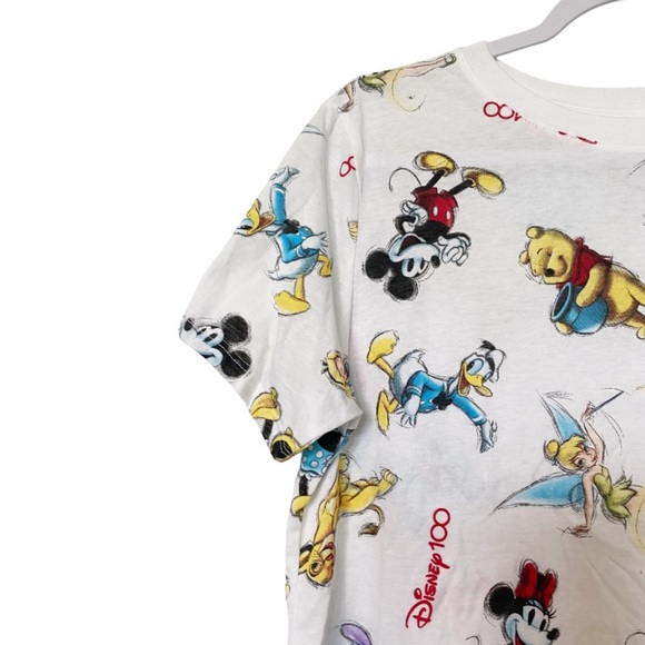 Disney Mickey and Friends Disney100 Short Sleeve Tee Animation Pooh Stitch Sz L - Picture 5 of 11